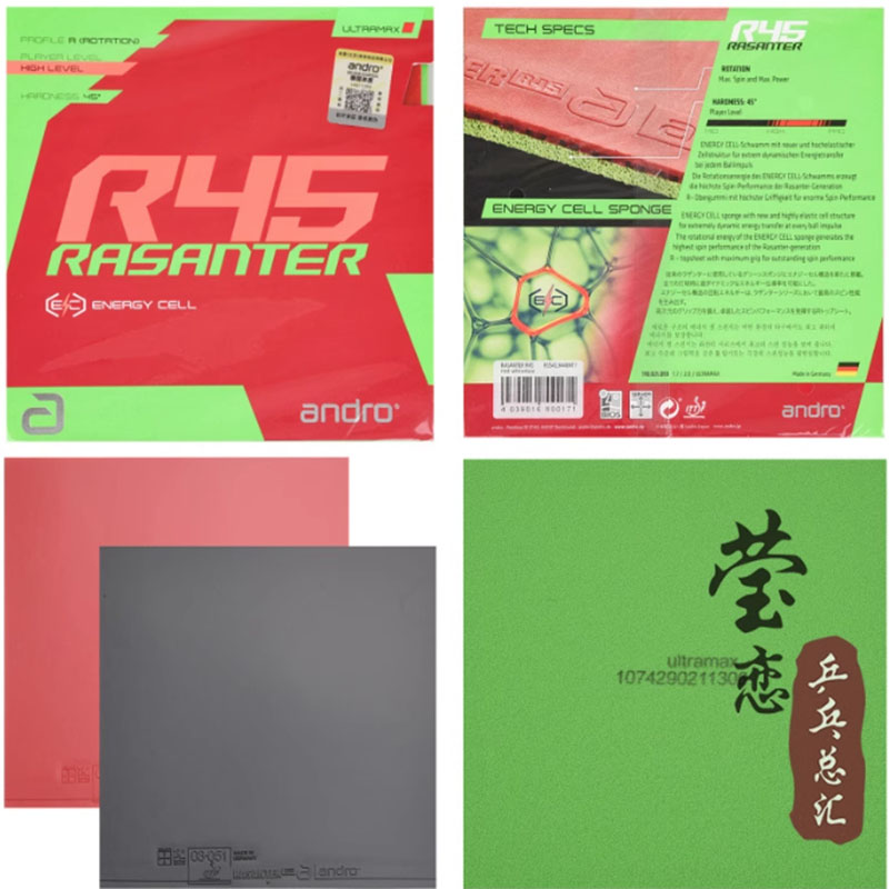 Goma de Tenis de Mesa Andro Ra - Table Tennis Racket reseña y precio