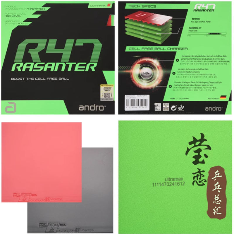 Goma de Tenis de Mesa Andro Ra - Table Tennis Racket reseña y precio