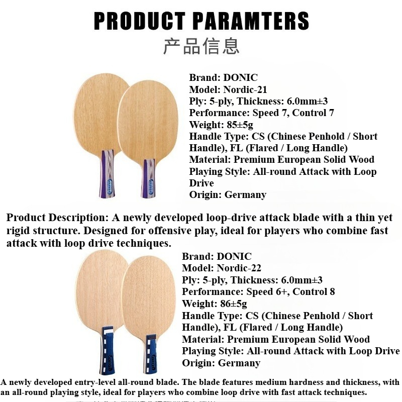 Raqueta de Tenis de Mesa Donic - Table Tennis Racket reseña y precio